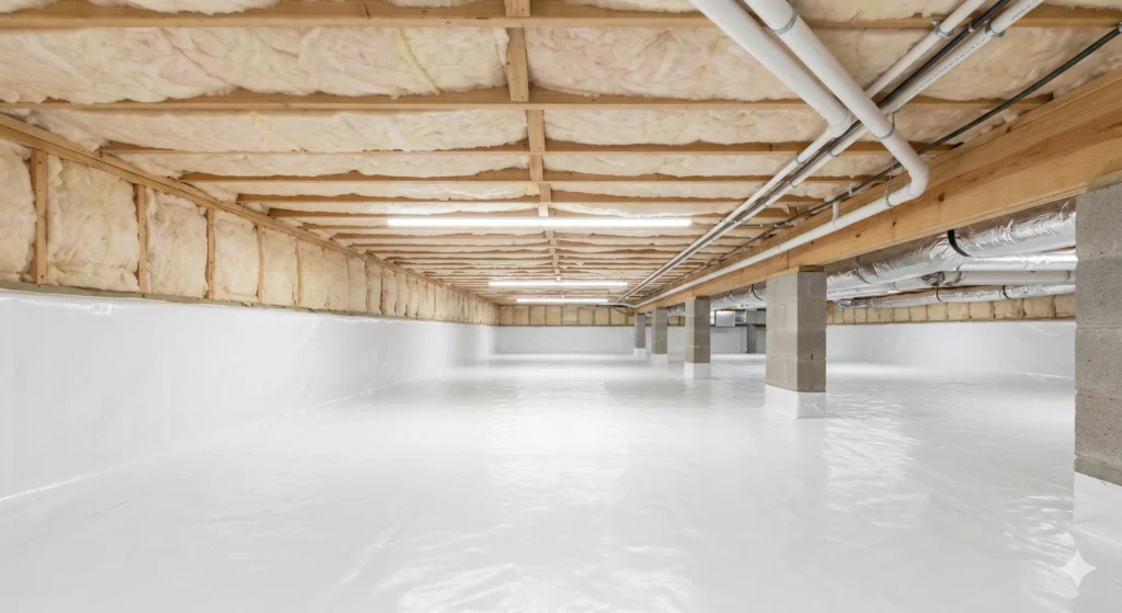 Crawl space insulation